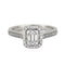 Bague 51 Bague or blanc diamants 58 Facettes DV0281-1