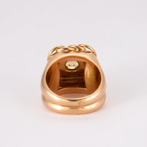 Bague 51 Bague Or et Platine Citrine Coeur 58 Facettes DV0086-1