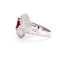 Bague 54 Bague Or Gris, Rubis et Diamants 58 Facettes DV0385-2
