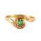 Bague 54 Bague or jaune Diamants et Émeraude 58 Facettes DV0225-3