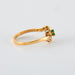 Ring 54 Yellow gold ring Diamonds and Emerald 58 Facettes DV0225-3