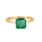 Bague 57 Bague Or jaune Emeraude 58 Facettes DV0117-1