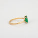 Ring 57 Yellow Gold Emerald Ring 58 Facettes DV0117-1