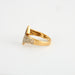 Ring 52 Yellow gold diamond paving ring 58 Facettes DV0258-1