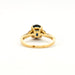 Ring 51 Yellow Gold Sapphire and Diamond Ring 58 Facettes DV0387-1