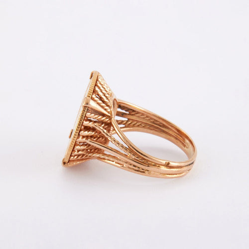 Bague 54 Bague Pièce 10 francs Napoléon III 58 Facettes DV-0004-2