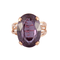 Bague 58 Bague pierre effet Alexandrite 58 Facettes DV0004-1