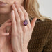 Ring 58 Alexandrite effect stone ring 58 Facettes DV0004-1