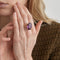 Bague 58 Bague pierre effet Alexandrite 58 Facettes DV0004-1