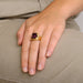 Ring 58 Purple stone ring 58 Facettes DV0099-9