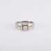 Bague 52 / Blanc/Gris / Or 750 Solitaire - Diamant de 0.30 carat 58 Facettes 220464R