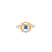 Ring 49.5 Rosette Ring Sapphire Diamonds 58 Facettes DV0083-2