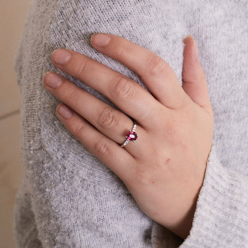 Bague 52 Bague Rubis Diamants 58 Facettes DV0125-2