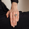 Bague 49 Bague Saphir Ceylan non chauffé Diamants 58 Facettes DV0122-1