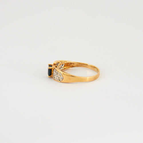 Bague 53 Bague saphir diamants 58 Facettes DV0260-3