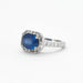 Ring 52 Sapphire Ring Baguette Diamonds 58 Facettes DV0458-1