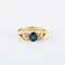Bague 51 Bague Saphir Ovale Diamants 58 Facettes DV0217-2