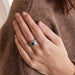 Ring 52 Sapphire Diamond Ring 58 Facettes DV0439-1