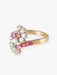 Ring 53 Sinuous Ring, Ruby & Diamonds, Yellow Gold 58 Facettes DV0032-4
