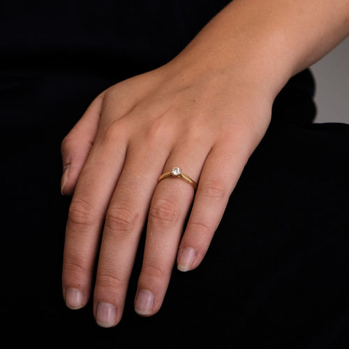 Bague 52 Bague Solitaire Diamant 58 Facettes DV0218-1