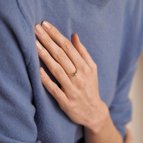 Bague 52 Bague Solitaire Diamant 0.35ct 58 Facettes DV0103-1