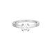 Ring 47 White Gold Diamond Solitaire Ring 58 Facettes DV0446-1
