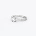 Ring 47 White Gold Diamond Solitaire Ring 58 Facettes DV0446-1