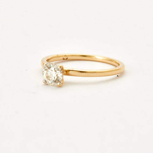 Bague 51 Bague Solitaire Diamant Or Jaune 58 Facettes DV0357-1