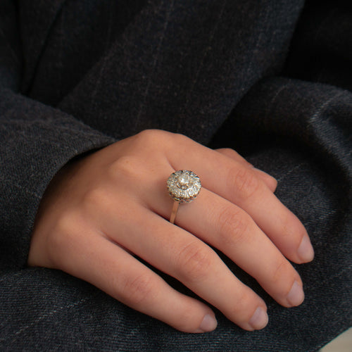 Bague 53 Bague Solitaire entourage Diamants 58 Facettes DV0165-5