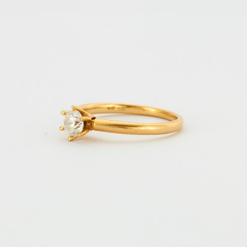 Bague 50 Bague solitaire or jaune et diamant 58 Facettes DV0336-1