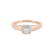 Ring 52 Solitaire Ring Rose Gold Diamonds 58 Facettes DV0159-1