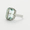 Bague 52 Bague Style Art Déco Aigue-Marine Diamants 58 Facettes DV0407-3