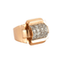 Ring 54 Tank ring 2 golds Diamonds 58 Facettes DV0242-1