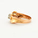 Ring 50 Yellow gold and diamond Tank ring 58 Facettes DV0366-1