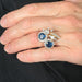Ring 53 Toi & Moi Ring, Sapphires Diamonds 58 Facettes DV0032-12