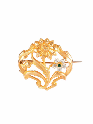 Broche Broche Fleurs 58 Facettes BO335