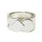 Bague Anneau Fred Motif carré et rond or blanc 58 Facettes 29218