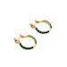Boucles d'oreilles Boucles d'oreilles serpent fantaisie en émail vert avec diamants et tsavorites 58 Facettes 3267