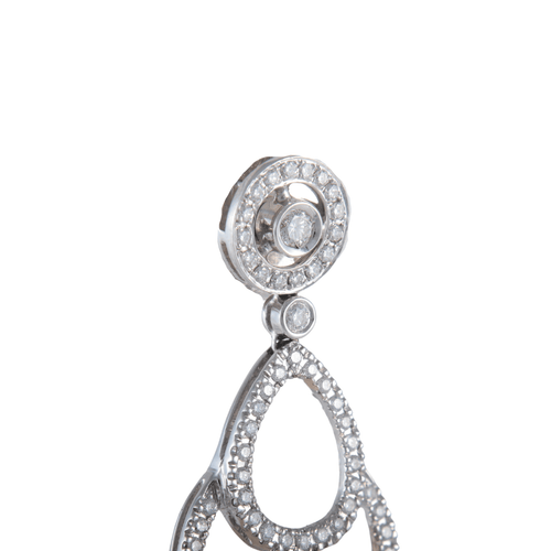 Boucles d'oreilles Boucles d'oreilles Quatre éléments ajourés Diamants 58 Facettes 1