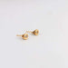Stud earrings with bezel-set diamonds 58 Facettes 1