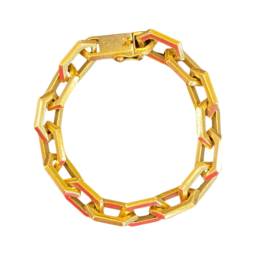 Bracelet Diamond link bracelet in yellow gold 58 Facettes CAE-BR-MLOS-YG