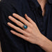 Ring 51 Blue Tourmaline Ring 58 Facettes DV0165-2