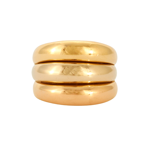 Bague 55 Bague Trois Ors Godronnés 58 Facettes DV0337-2