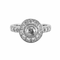 Bague 50 Bague Vintage Or gris Diamants 58 Facettes DV0262-1