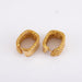 Earrings 2cm x 1cm / Yellow / 750‰ Gold Yellow Sapphire Earrings 58 Facettes 190057R