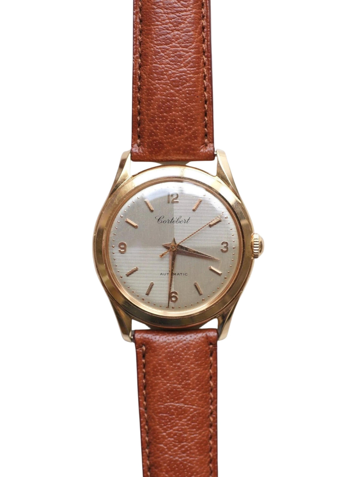 Vintage Cort bert watch in pink gold automatic