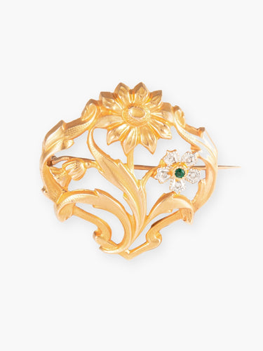 Broche Broche Fleurs 58 Facettes BO335