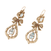 Earrings Girandoles Earrings Aquamarines Pearls 58 Facettes DV0077-2