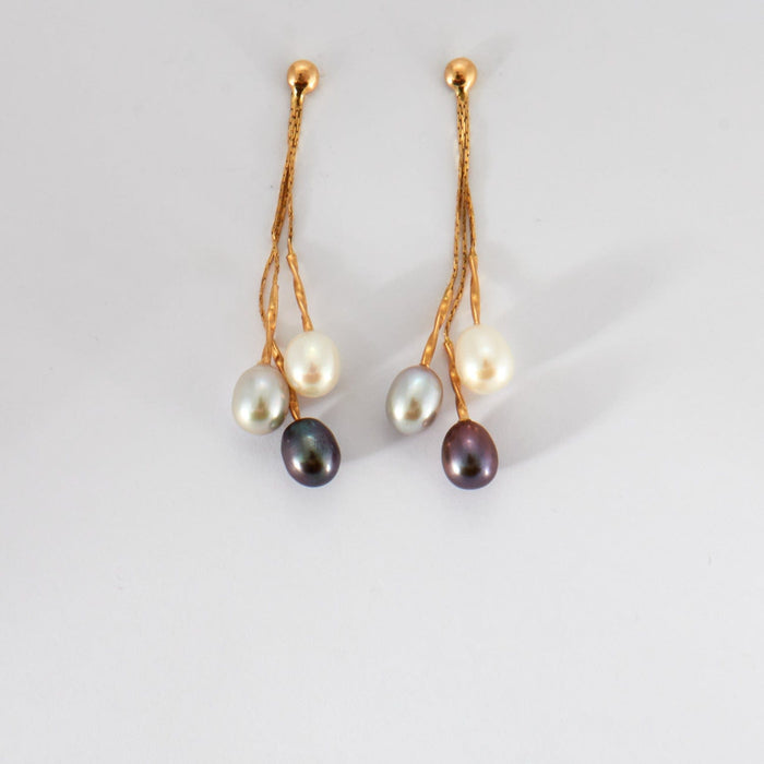 Boucles d'oreilles Boucles d'oreilles pendantes perles 58 Facettes DV0297-3