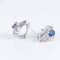 Boucles d'oreilles Boucles d'Oreilles style Art Déco, Saphirs & Diamants 58 Facettes DV0032-51